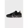 Suede sneakers with brand logo
