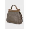 Mini Sicily bag decorated with rhinestones