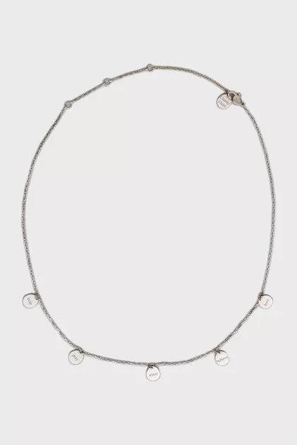 White gold necklace