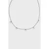 White gold necklace