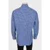 Men's blue checkered shirt