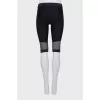Black cycling shorts with perforation