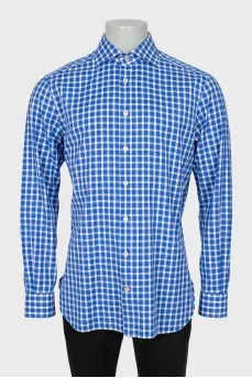 Men's Two-Tone Checkered Shirt