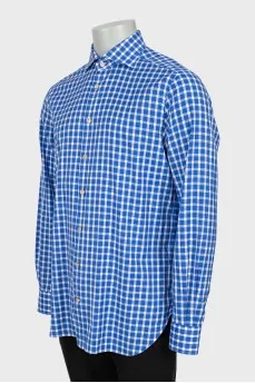 Men's Two-Tone Checkered Shirt