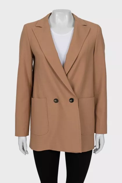 Straight jacket in brown