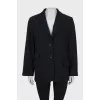 Wool jacket with pockets