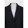 Wool jacket with pockets
