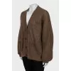 Brown cardigan with buttons