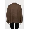 Brown cardigan with buttons