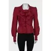 Red silk jacket