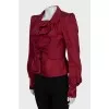 Red silk jacket