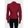 Red silk jacket