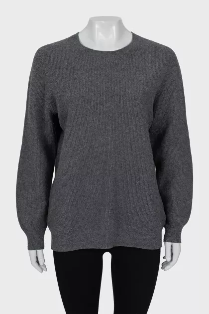 Gray cashmere sweater