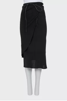 Wrap skirt in black