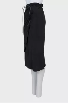Wrap skirt in black