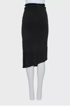 Wrap skirt in black