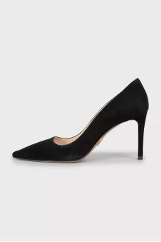 Suede Pointed Toe Stiletto Heels