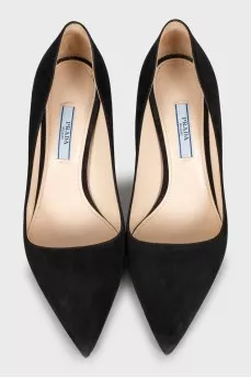 Suede Pointed Toe Stiletto Heels