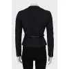 Black jacket with belt