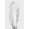 Straight cut dress with short sleeves