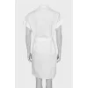 Straight cut dress with short sleeves