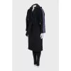 Coat decorated with bright stripes