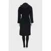 Coat decorated with bright stripes
