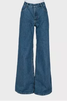 Wide jeans in blue