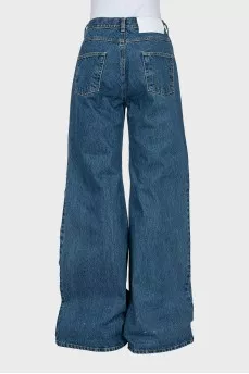 Wide jeans in blue