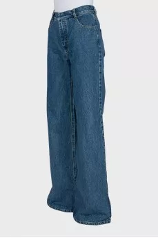 Wide jeans in blue