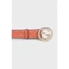 GG Marmont embossed leather belt