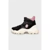 High-top black sneakers