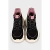High-top black sneakers