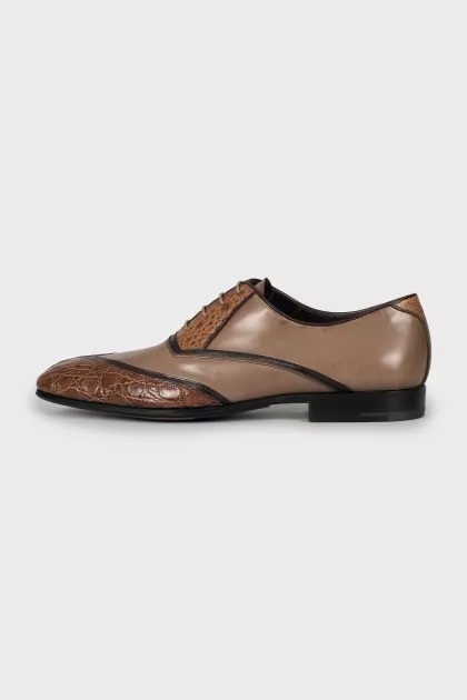 Men's leather lace-up brogues
