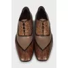 Men's leather lace-up brogues