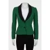 Green wool jacket