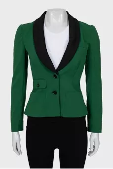 Green wool jacket