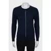 Blue wool jumper