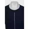 Blue wool jumper
