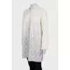 White straight cut cardigan