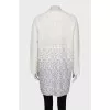 White straight cut cardigan