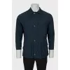 Men's blue jacket with patch pockets