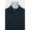 Men's blue jacket with patch pockets
