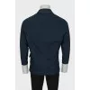 Men's blue jacket with patch pockets