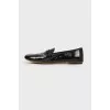 Lacquer black ballet shoes