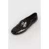 Lacquer black ballet shoes