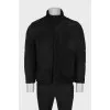 Men's black suede jacket