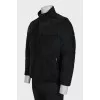 Men's black suede jacket