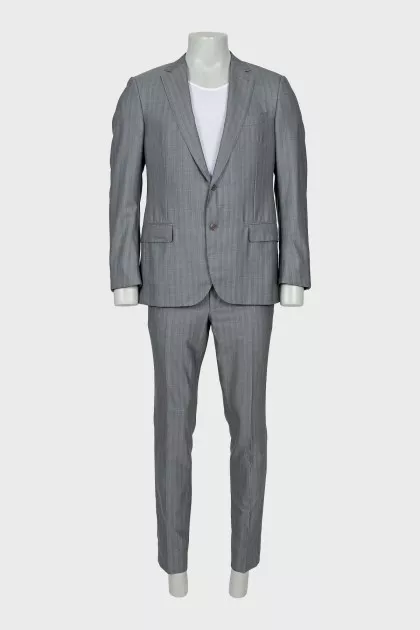 Men's suit with striped print