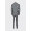 Men's suit with striped print